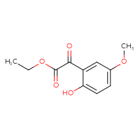 Chemical structure of ethyl 2-(2-hydroxy-5-methoxyphenyl)-2-oxoacetate - CSSB00045878911