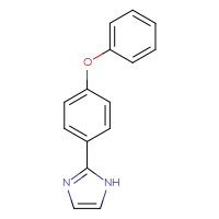 Chemical structure of 2-(4-phenoxyphenyl)-1H-imidazole - CSSB02465220175