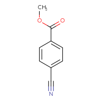 Chemical structure of methyl 4-cyanobenzoate - CSSB00000148855