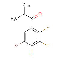 Chemical structure of 1-(5-bromo-2,3,4-trifluorophenyl)-2-methylpropan-1-one - CSSB20817146343