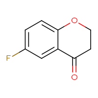 Chemical structure of 6-fluoro-3,4-dihydro-2H-1-benzopyran-4-one - CSSB00011218674