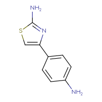 Chemical structure of 4-(4-aminophenyl)-1,3-thiazol-2-amine - CSSB00000182291
