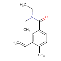Chemical structure of 3-ethenyl-N,N-diethyl-4-methylbenzamide - CSSB02520894892