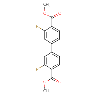 Chemical structure of 4,4'-dimethyl 3,3'-difluoro-[1,1'-biphenyl]-4,4'-dicarboxylate - CSSB00138415171