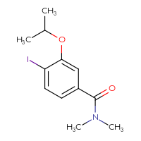 Chemical structure of 4-iodo-N,N-dimethyl-3-(propan-2-yloxy)benzamide - CSSB00020870626
