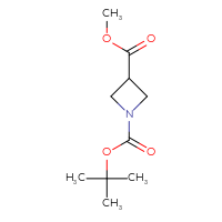 Chemical structure of 1-tert-butyl 3-methyl azetidine-1,3-dicarboxylate - CSSB00000700195