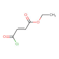Chemical structure of ethyl (2E)-4-chloro-4-oxobut-2-enoate - CSSB00011934263