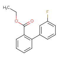 Chemical structure of ethyl 3'-fluoro-[1,1'-biphenyl]-2-carboxylate - CSSB06581898105