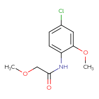 Chemical structure of N-(4-chloro-2-methoxyphenyl)-2-methoxyacetamide - CSSB01992341509