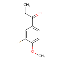 Chemical structure of 1-(3-fluoro-4-methoxyphenyl)propan-1-one - CSSB00011220448