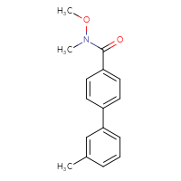 Chemical structure of N-methoxy-N,3'-dimethyl-[1,1'-biphenyl]-4-carboxamide - CSSB06582889916