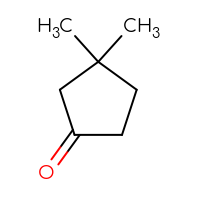 Chemical structure of 3,3-dimethylcyclopentan-1-one - CSSB00000759959