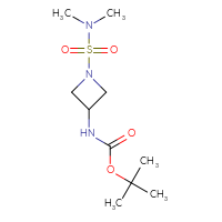 Chemical structure of tert-butyl N-[1-(dimethylsulfamoyl)azetidin-3-yl]carbamate - CSSB00114253780
