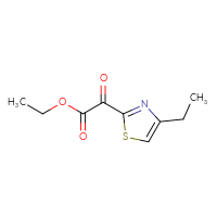 Chemical structure of ethyl 2-(4-ethyl-1,3-thiazol-2-yl)-2-oxoacetate - CSSB00044133661