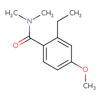 Chemical structure of 2-ethyl-4-methoxy-N,N-dimethylbenzamide - CSSB00044934141