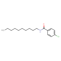 Chemical structure of 4-chloro-N-decylbenzamide - CSSB06379086523