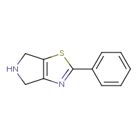 Chemical structure of 2-phenyl-4H,5H,6H-pyrrolo[3,4-d][1,3]thiazole - CSSB00010197919