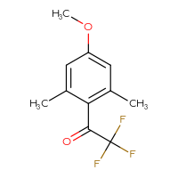 Chemical structure of 2,2,2-trifluoro-1-(4-methoxy-2,6-dimethylphenyl)ethan-1-one - CSSB00010739128