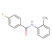 Chemical structure of 4-fluoro-N-(2-methylphenyl)benzamide - CSSB00000249741