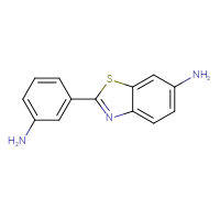 Chemical structure of 2-(3-aminophenyl)-1,3-benzothiazol-6-amine - CSSB00103155779