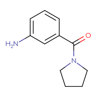 Chemical structure of 3-(pyrrolidine-1-carbonyl)aniline - CSSB00000737560