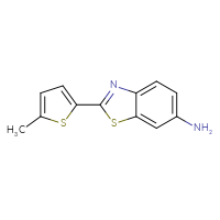 Chemical structure of 2-(5-methylthiophen-2-yl)-1,3-benzothiazol-6-amine - CSSB00006051907