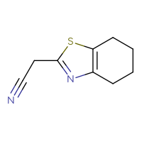 Chemical structure of 2-(4,5,6,7-tetrahydro-1,3-benzothiazol-2-yl)acetonitrile - CSSB00000168927