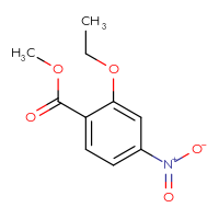 Chemical structure of methyl 2-ethoxy-4-nitrobenzoate - CSSB00010254492