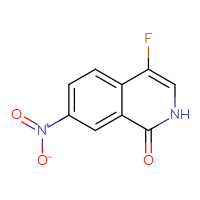 Chemical structure of 4-fluoro-7-nitro-1,2-dihydroisoquinolin-1-one - CSSB00053662261