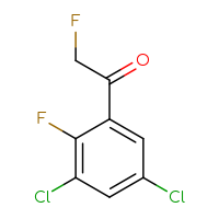 Chemical structure of 1-(3,5-dichloro-2-fluorophenyl)-2-fluoroethan-1-one - CSSB00117361394