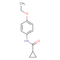 Chemical structure of N-(4-ethoxyphenyl)cyclopropanecarboxamide - CSSB00000153729