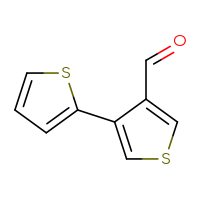 Chemical structure of [2,3'-bithiophene]-4'-carbaldehyde - CSSB00013731621