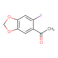 Chemical structure of 1-(6-iodo-2H-1,3-benzodioxol-5-yl)ethan-1-one - CSSB00010882688