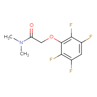 Chemical structure of N,N-dimethyl-2-(2,3,5,6-tetrafluorophenoxy)acetamide - CSSB00103391819