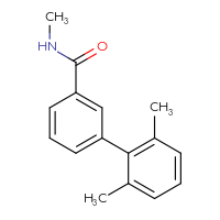 Chemical structure of N,2',6'-trimethyl-[1,1'-biphenyl]-3-carboxamide - CSSB06584421099