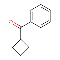 Chemical structure of cyclobutyl(phenyl)methanone - CSSB00011215208