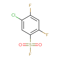 Chemical structure of 5-chloro-2,4-difluorobenzene-1-sulfonyl fluoride - CSSB00160481379