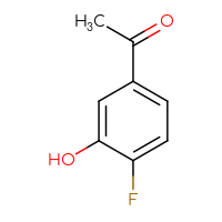 Chemical structure of 1-(4-fluoro-3-hydroxyphenyl)ethan-1-one - CSSB00000117923