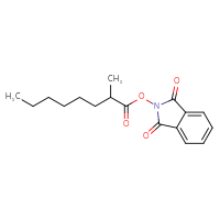 Chemical structure of 1,3-dioxo-2,3-dihydro-1H-isoindol-2-yl 2-methyloctanoate - CSSB00116212706