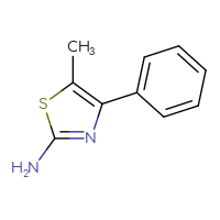 Chemical structure of 5-methyl-4-phenyl-1,3-thiazol-2-amine - CSSB00000168900