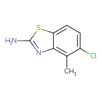 Chemical structure of 5-chloro-4-methyl-1,3-benzothiazol-2-amine - CSSB00011246635