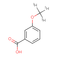 Chemical structure of 3-(²H₃)methoxybenzoic acid - CSSB00138414392