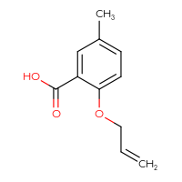 Chemical structure of 5-methyl-2-(prop-2-en-1-yloxy)benzoic acid - CSSB00000230710