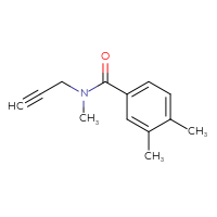 Chemical structure of N,3,4-trimethyl-N-(prop-2-yn-1-yl)benzamide - CSSB00013049759