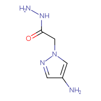 Chemical structure of 2-(4-amino-1H-pyrazol-1-yl)acetohydrazide - CSSB00000106817