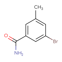 Chemical structure of 3-bromo-5-methylbenzamide - CSSB00012348365