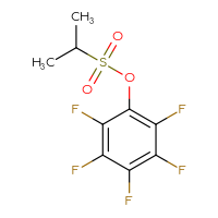 Chemical structure of 2,3,4,5,6-pentafluorophenyl propane-2-sulfonate - CSSB00020610841