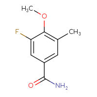 Chemical structure of 3-fluoro-4-methoxy-5-methylbenzamide - CSSB00135181766