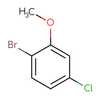 Chemical structure of 1-bromo-4-chloro-2-methoxybenzene - CSSB00009814061