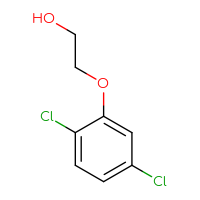 Chemical structure of 2-(2,5-dichlorophenoxy)ethan-1-ol - CSSB00000193258